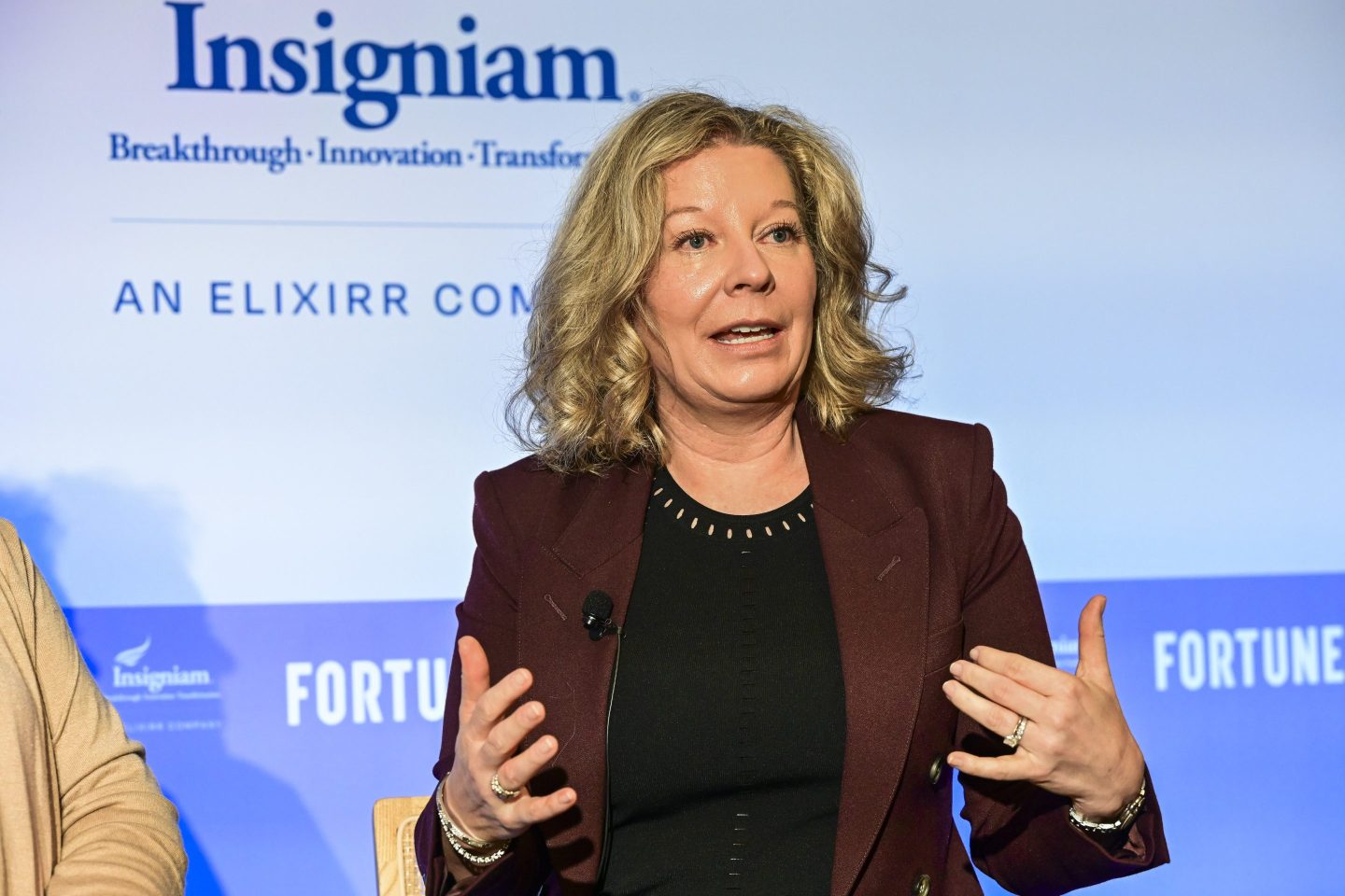 Wendy Barnes gestures