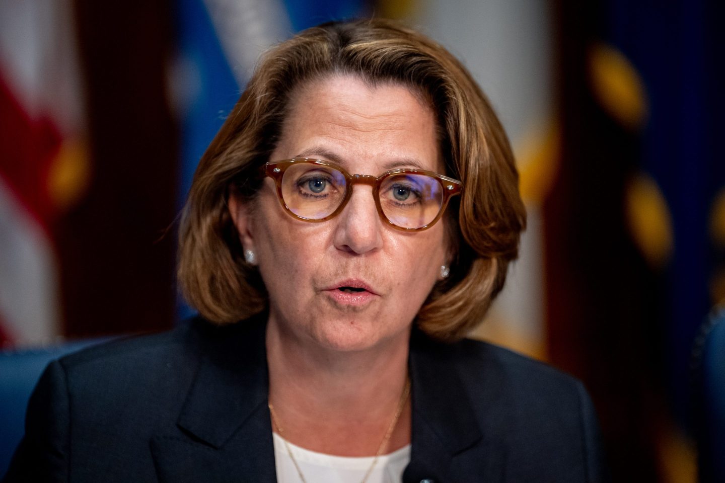 Lisa Monaco speaks during her time as deputy attorney general