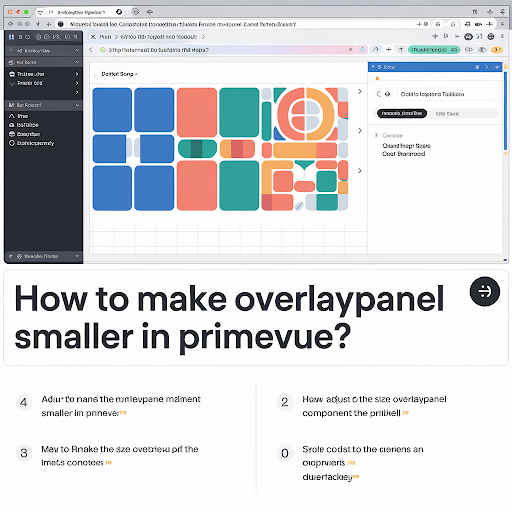 How to Make OverlayPanel Smaller PrimeVue