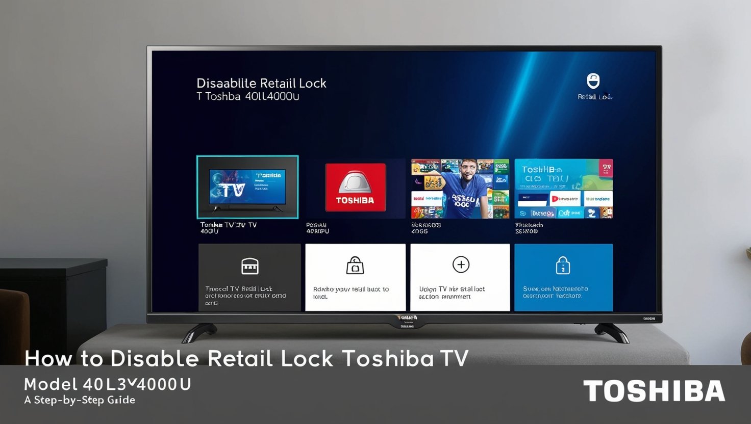 How To Disable Retail Lock Toshiba TV Model 40l3400u