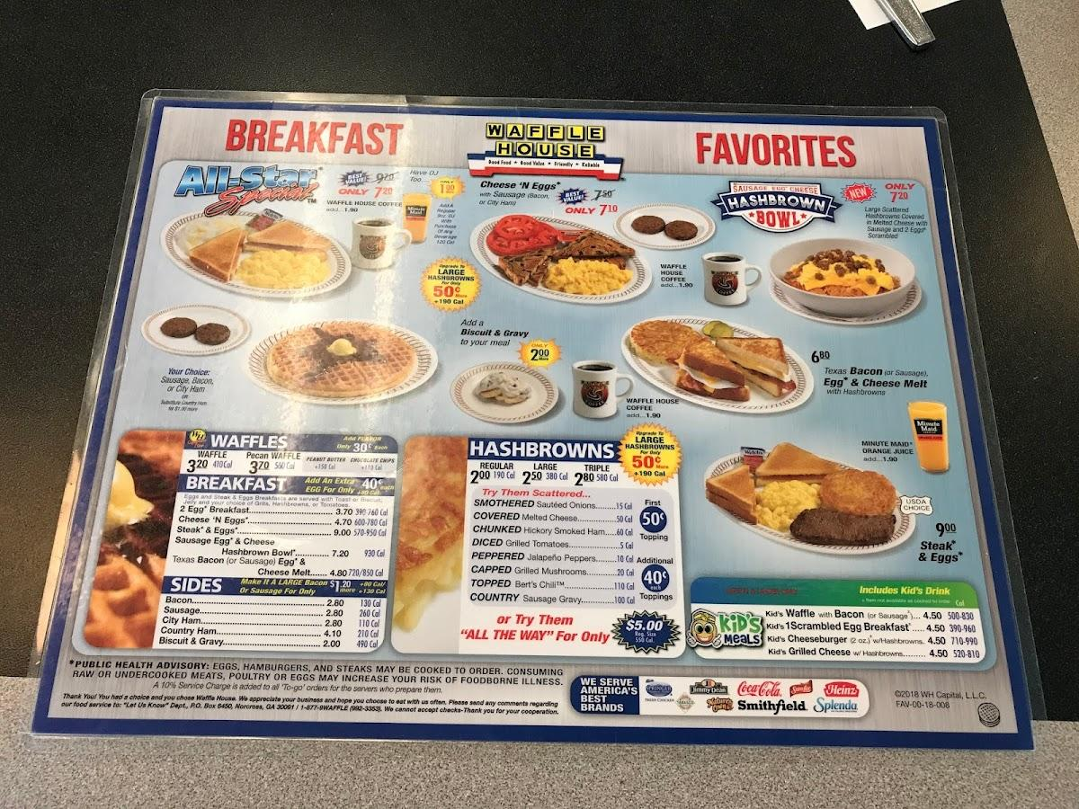 Waffle House Menu Prices