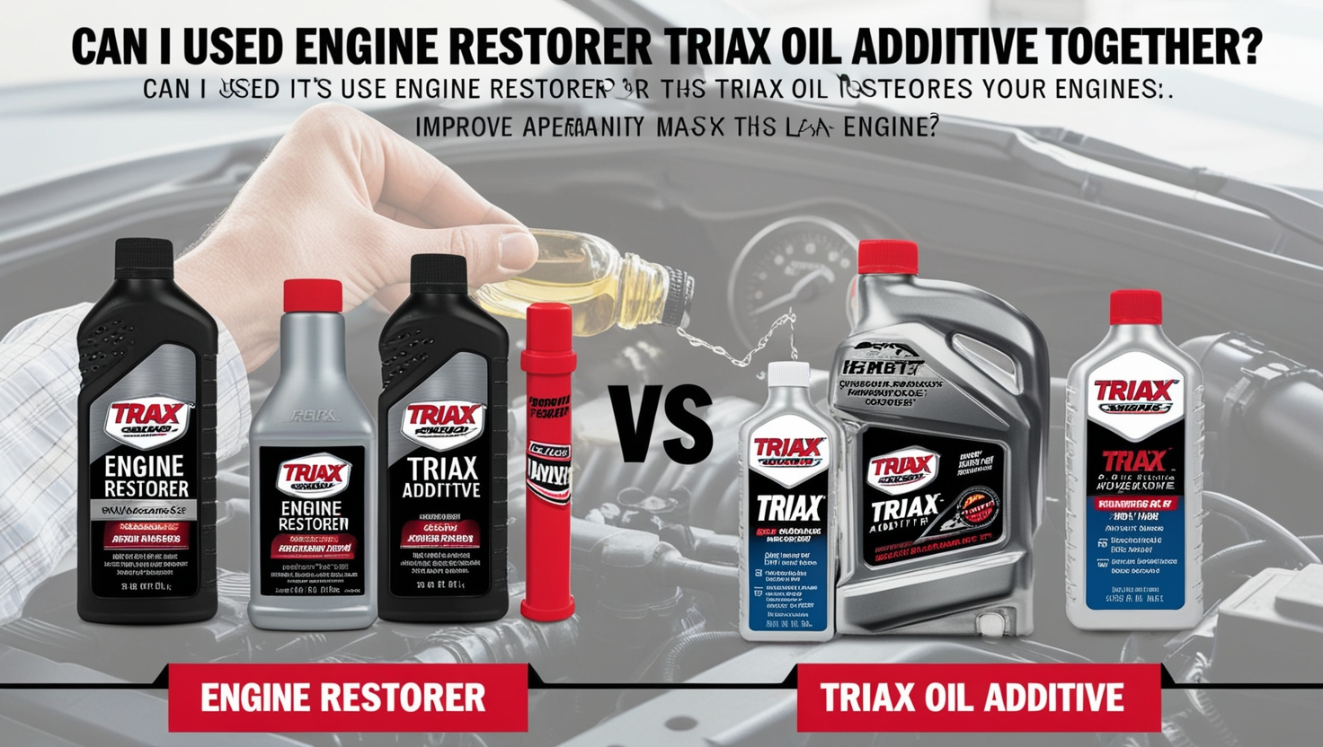 can I used engine restorer and triax oil additive together