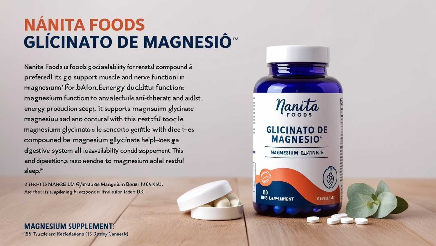 Nanita Foods Glicinato de Magnesio